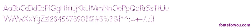 Подробнее о шрифте NationalFirstFontDotted Шрифт NationalFirstFontDotted – фиолетовые шрифты