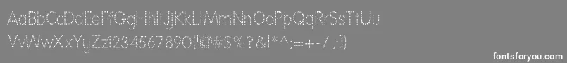 Más sobre la fuente NationalFirstFontDotted fuente NationalFirstFontDotted – Fuentes Blancas Sobre Fondo Gris