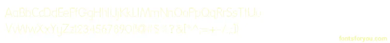 フォントNationalFirstFontDotted – 黄色のフォント