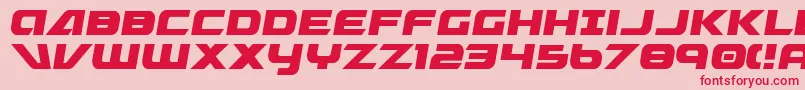 GraymalkinCondensed Font – Red Fonts on Pink Background