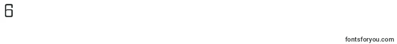Hallandalesquare Font – Fonts for Digit 6