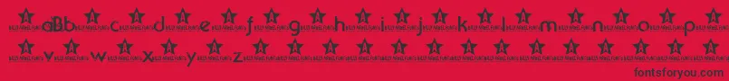 Beyondsktrial Font – Black Fonts on Red Background