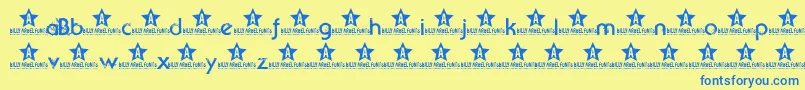 Beyondsktrial Font – Blue Fonts on Yellow Background