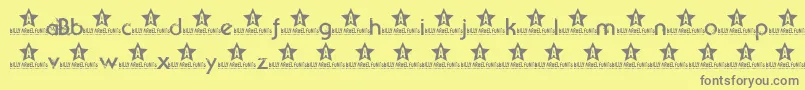 Beyondsktrial Font – Gray Fonts on Yellow Background