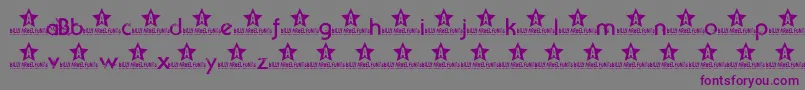 Beyondsktrial-Schriftart – Violette Schriften auf grauem Hintergrund