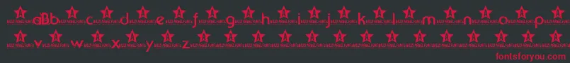 Beyondsktrial Font – Red Fonts on Black Background