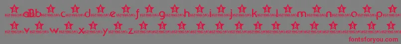Beyondsktrial Font – Red Fonts on Gray Background