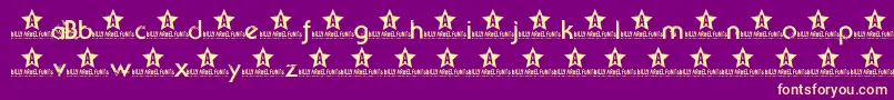 Beyondsktrial Font – Yellow Fonts on Purple Background