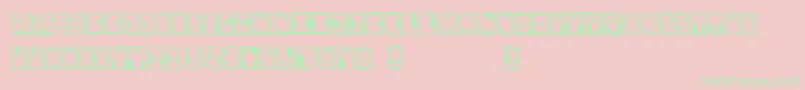 OriginalJunglist Font – Green Fonts on Pink Background