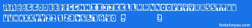 OriginalJunglist Font – White Fonts on Blue Background