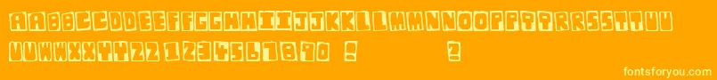 OriginalJunglist Font – Yellow Fonts on Orange Background