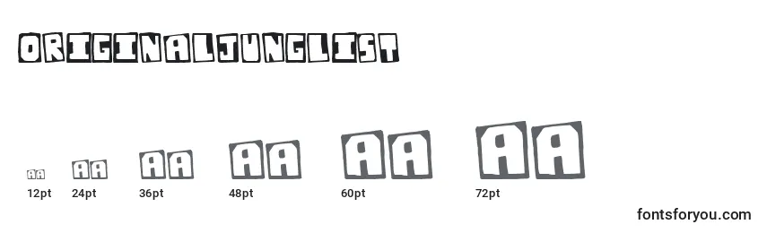 OriginalJunglist Font Sizes