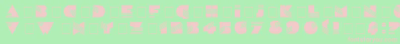 SinaloaRus Font – Pink Fonts on Green Background