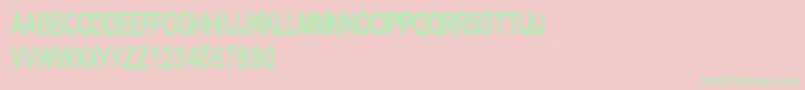 Cfmetropolis Font – Green Fonts on Pink Background
