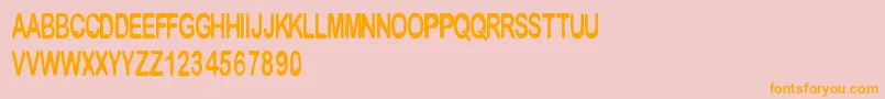 Cfmetropolis Font – Orange Fonts on Pink Background