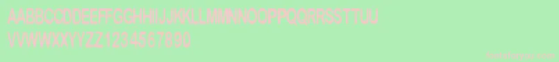 Cfmetropolis Font – Pink Fonts on Green Background