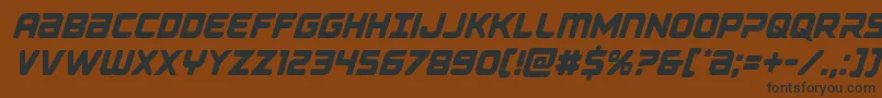 Falconpunchcond Font – Black Fonts on Brown Background