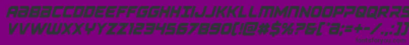 Falconpunchcond Font – Black Fonts on Purple Background