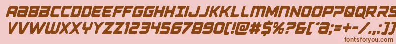 Falconpunchcond Font – Brown Fonts on Pink Background