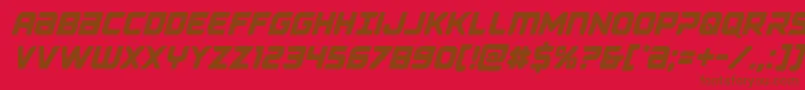 Falconpunchcond Font – Brown Fonts on Red Background