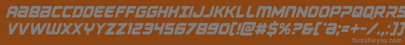 Falconpunchcond Font – Gray Fonts on Brown Background