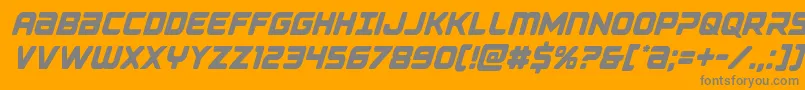 Falconpunchcond Font – Gray Fonts on Orange Background