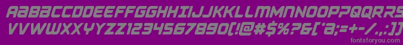 Falconpunchcond Font – Gray Fonts on Purple Background