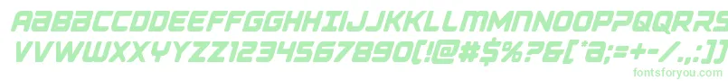 Falconpunchcond Font – Green Fonts on White Background