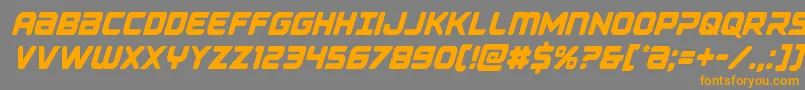 Falconpunchcond Font – Orange Fonts on Gray Background