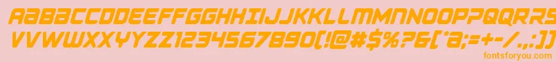 Falconpunchcond Font – Orange Fonts on Pink Background