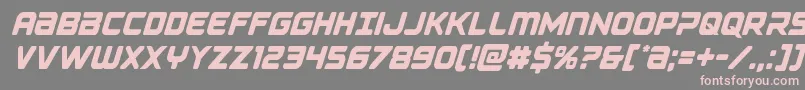 Falconpunchcond Font – Pink Fonts on Gray Background