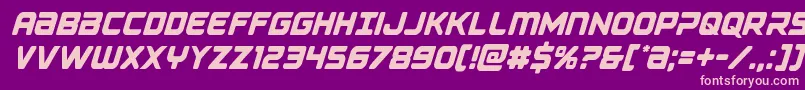Falconpunchcond Font – Pink Fonts on Purple Background