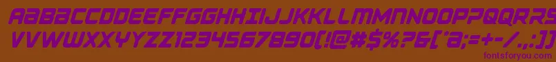 Falconpunchcond Font – Purple Fonts on Brown Background