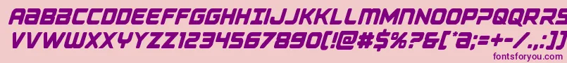 Falconpunchcond Font – Purple Fonts on Pink Background