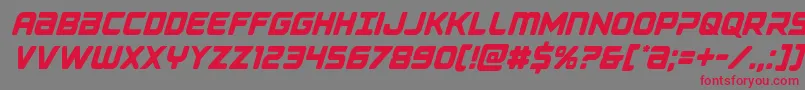 Falconpunchcond Font – Red Fonts on Gray Background