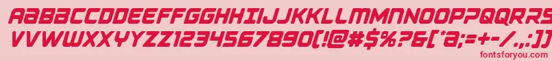 Falconpunchcond Font – Red Fonts on Pink Background
