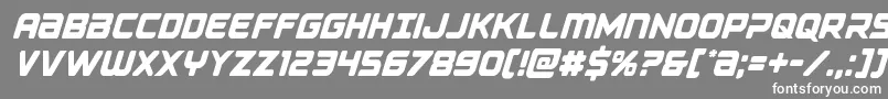 Falconpunchcond Font – White Fonts on Gray Background