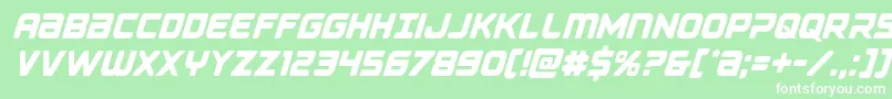 Falconpunchcond Font – White Fonts on Green Background