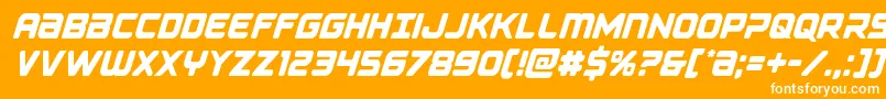 Falconpunchcond Font – White Fonts on Orange Background