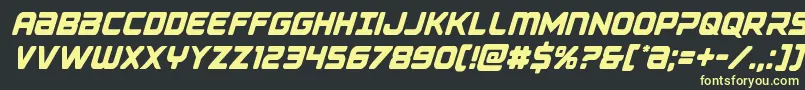 Falconpunchcond Font – Yellow Fonts on Black Background