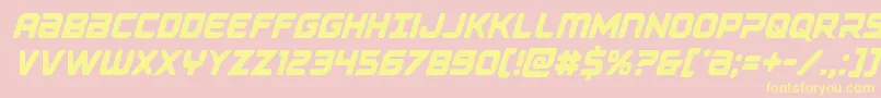 Falconpunchcond Font – Yellow Fonts on Pink Background