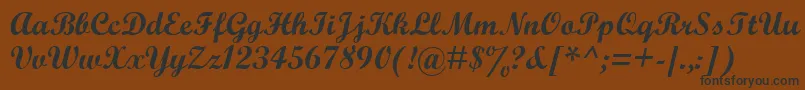 Wrexham Font – Black Fonts on Brown Background