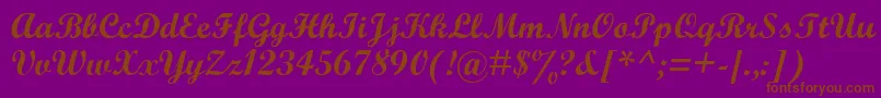 Wrexham Font – Brown Fonts on Purple Background