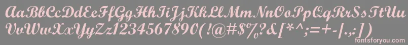 Wrexham Font – Pink Fonts on Gray Background