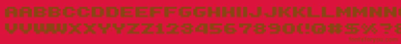 Weitere Informationen zur Sg14-Schriftart Sg14-Schriftart – Braune Schriften auf rotem Hintergrund