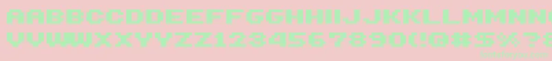 Sg14 Font – Green Fonts on Pink Background