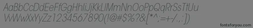 ItcavantgardestdXltcnobl Font – Black Fonts on Gray Background