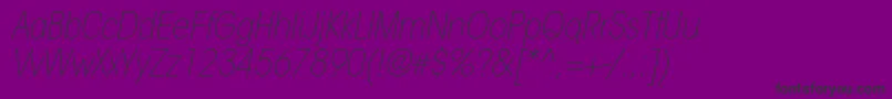 Weitere Informationen zur ItcavantgardestdXltcnobl-Schriftart ItcavantgardestdXltcnobl-Schriftart – Schwarze Schriften auf violettem Hintergrund