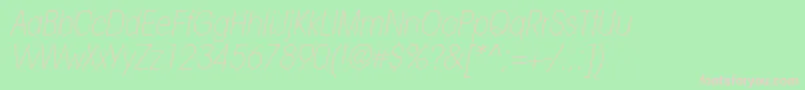 ItcavantgardestdXltcnobl Font – Pink Fonts on Green Background