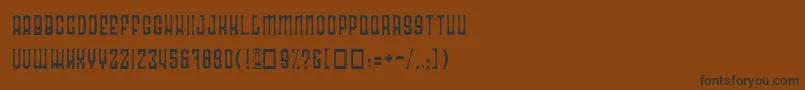 RadonatorAnorexiaNormal Font – Black Fonts on Brown Background
